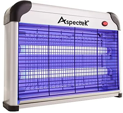 ASPECTEK Lámpara Eléctrica Antimosquitos 20W | Mata Mosquitos electrico| Lampara Antimosquitos | Lámpara UV Repelente Mosquitos, Moscas, Polillas, Zancudos y más |Atrapa