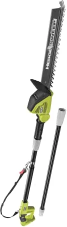 RYOBI - Cortasetos con Pértiga Sin Cable 18V One+ - Cuchillas 45cm - Trabajos de Largo Alcance - Se Entrega con 1 Funda, 1 Arnés, 1 Extensión - OPT1845 - Sin Batería ni Cargador