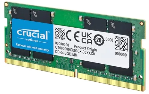 Crucial RAM DDR4 8GB 2400MHz SODIMM CL17, Memoria para Ordenador Portátil/Laptop, Mini PC - CT8G4SFS824A