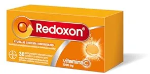 REDOXON Vitamina C 1000 mg, Vitamin D, Ayuda al Sistema Inmunitario y Absorción del Hierro, Efecto Antioxidante, Sabor Naranja, 30 Comprimidos Efervescentes