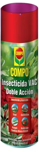 COMPO Aerosol Doble Acción, Insecticida y acaricida, Para jardinería exterior doméstica, 250 ml