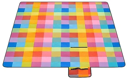 Songmics GCM61C - Manta de pícnic (impermeable, 195 x 150 cm)