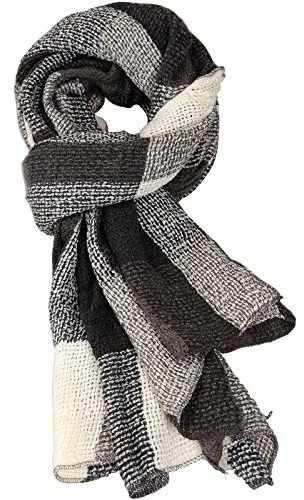 SPFASZEIV Bufanda Larga de Imitación de Cachemira, Lana, Gris, 190 * 70 cm, Mujer, Otoño-Invierno, Clásico, Estampado