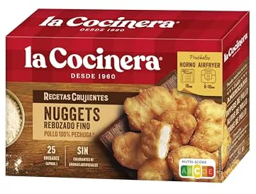 La Cocinera Nuggets de Pollo con Rebozado Fino, Crujientes, 400g