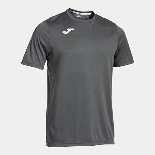 Joma - Camiseta Deportiva Manga Corta Hombre - Ligera y Transpirable Ideal para Todo Tipo de Deporte - Combi 2XL-3XL- Gris Melange