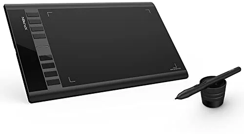 XP-Pen Star03V2 - Tableta gráfica de 12 Pulgadas con lápiz Capacitivo pasivo 8192 Niveles y 8 accesos directos Pallet Dibujo Digital - Compatible con Windows Mac Chromebook