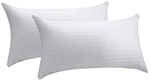 Pikolin Home - Pack de 2 fundas de almohada 100% algodón cutí completamente transpirable confeccionada con tratamiento antiencogimiento