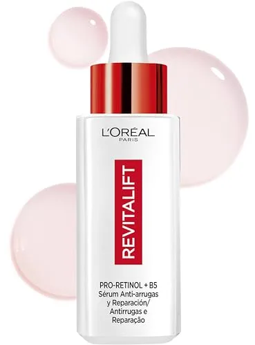 L´Oréal Paris, Revitalift Clásico Serum Anti-arrugas y Reparador con Pro-Retinol Avanzado y Vitamina B5, Piel más Firme, con Hidratación Intensa, Acción Reparadora de la Barrera Cutánea, 30ml