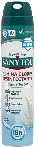 Sanytol - Desinfectante Hogar y Tejidos, Elimina Bacterias, Virus y Hongos Sin Lejía, Flor de Algodón - 300 ml