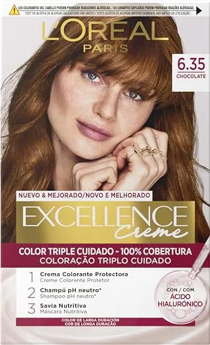 L´ORÉAL PARIS Excellence Creme Tinte Permanente - Tono 6.35 Chocolate