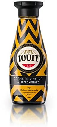 Louit - Crema de Vinagre Pedro Ximénez, Apto para Carne y Pescado - Botella de 250 ml