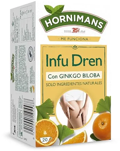 Hornimans Infu Dren | Infusión con con Ginkgo Biloba y Cola de Caballo 100% Natural | 20 bolsitas | Sin Teína