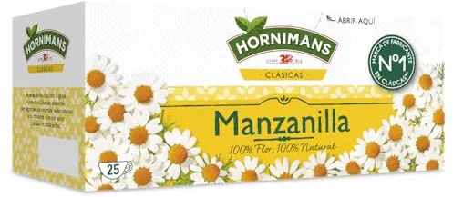 Hornimans Manzanilla Infusión con Ingredientes 100% Naturales | 25 bolsitas | Sin Teína
