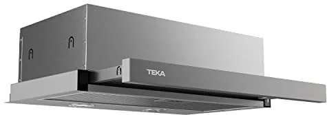 TEKA Campana Extractora Integrada 60 cm, 3 Velocidades, Motor Doble, Sistema de Recirculación de Aire, Filtro de Carbón, de Acero Inoxidable, CNL 6415