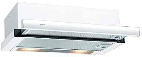 TEKA Campana Extractora Extensible 60 cm con Recirculación, Motor de Doble Turbina, 2 Velocidades, Filtro de Carbón, Modelo TL 6310