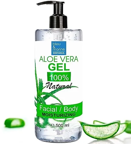 Gel de Aloe Vera Puro 100% Natural | Hidratante y Regenerador de Cabello y Piel | Fórmula Vegana y Cruelty-Free | Ideal para Post-Depilación y After Sun 500 ml