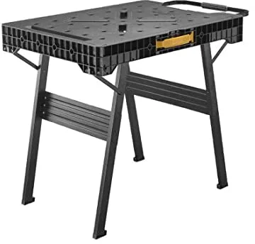 Stanley FATMAX Banco de Trabajo Plegable Express de Stanley - Superficie de Trabajo portátil con Gran Capacidad de Carga de 450 kg, Compatible con Abrazaderas, 10 kg de Peso, FMST1-75672