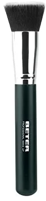 Beter – Brocha plana kabuki base de maquillaje fluido, pelo sintético, cruelty free, profesional makeup, ideal para tu estuche de brochas de maquillaje