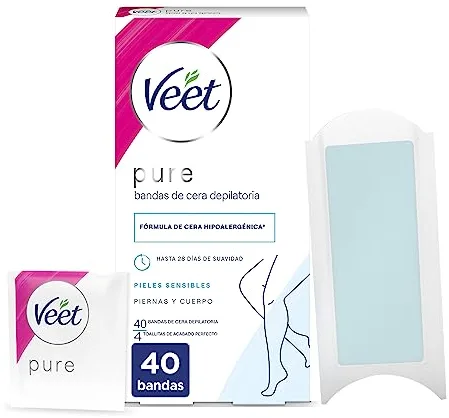 Veet Bandas de Cera, 40 Unidades (Paquete de 1)