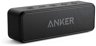Soundcore Anker 2 Altavoz Bluetooth Portátil con Sonido Estéreo de 12 W, BassUp, IPX7 Resistente al Agua, 24 Horas Reproducción, Emparejamiento Estéreo Inalámbrico, para hogar, Exterior y Viaje