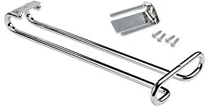 EMUCA - Soporte para Copas Colgante, Porta Copas para Mueble, Bar o estantería de Acero Cromado, 28cm