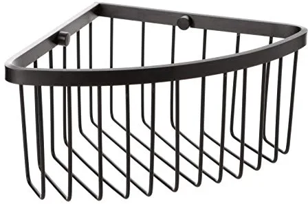 Tatay Estanteria Ducha Esquina Aluminio | Incluye Tornillos | Compatible Sistema Sin Taladro (Quick Fix) | Resistencia Humedad | Moderno | Fácil Drenaje | 20 x 11,5 x 20 cm - Modelo Aluminium - Negro