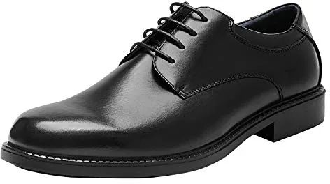 Bruno Marc Zapatos de Vestir Oxfords Zapatos de Cordones Clásico Zapatos de Traje Formales Derby para Hombre,Size 40,Negro,DOWNING-02