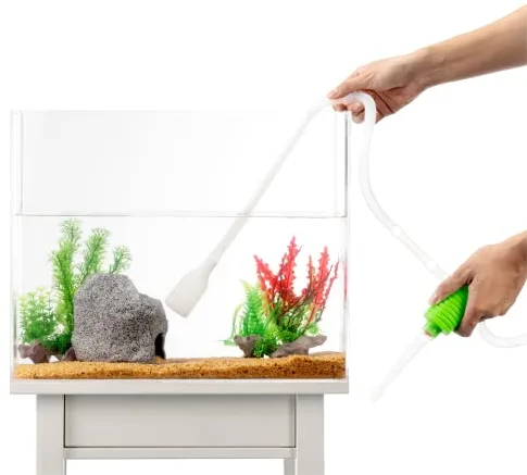 Luigi's Sifonador Acuario Limpiafondos - Sifon Acuario Manual para Cambiar el Agua en Minutos - Sifón Limpiador Limpia Fondos para Acuarios