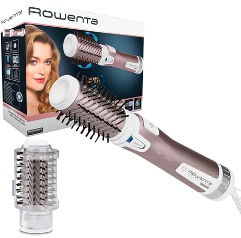 Rowenta Cepillo Brush Activ Premium Care - Cepillo de Aire, movimiento giratorio automático con dos controles de rotación, secado simultáneo, doble emisor de iones, dos ajustes de velocidad, CF9540