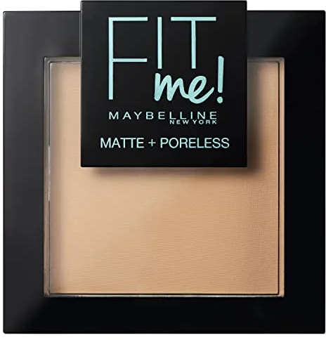MAYBELLINE New York Fit Me, Polvos Compactos Matificantes y Sin Brillos, Tono 220 Natural Beige, 30 ml (Paquete de 1)