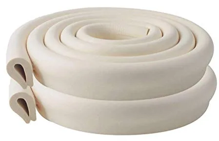 Vicloon Protectores para Bordes, 2M * 2 Conjunto Espuma, Muebles, Súper Pruebas en Pantalla y la Seguridad para el Bebé, Suave (Marfil Blanco)