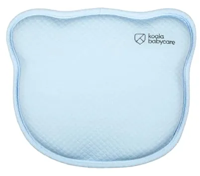KOALA BABYCARE Almohada para bebés para Ayudar a prevenir y Tratar la plagiocefalia, de Funda Extraible (con Dos Fundas) Hecha de Memory Foam