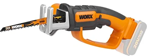 WORX WG894E.9 Serrucho multifunción 20V, sin batería ni cargador, para madera, plástico y ramas, compacto y ligero, anclaje universal para sierra de calar