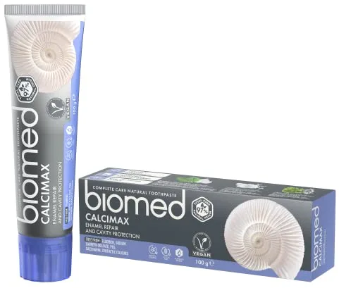 BIOMED Splat Calcimax Natural Toothpaste, Gris, Azul, 100 Gramo