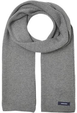 Jack & Jones Bufanda clásica de Invierno cálida y Suave para Hombre, Color:Gris, Größe Accessoires:One Size