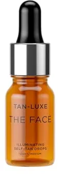 TAN-LUXE THE FACE Gotas autobronceadoras, medianas (10 ml) Añadir al cuidado de la piel para un bronceado facial personalizado