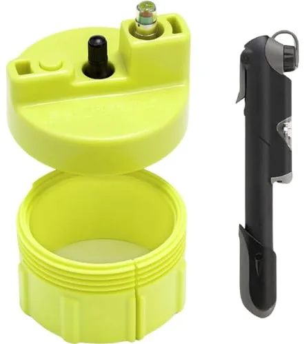 Ball Rescuer | Convierte Envases de Pelotas de Pádel o Tenis en un Bote Presurizador de 30 PSI | Presurizador Adaptable a Envases de 3 o 4 Bolas + Bomba Premium con Manómetro (envase no Incluido)