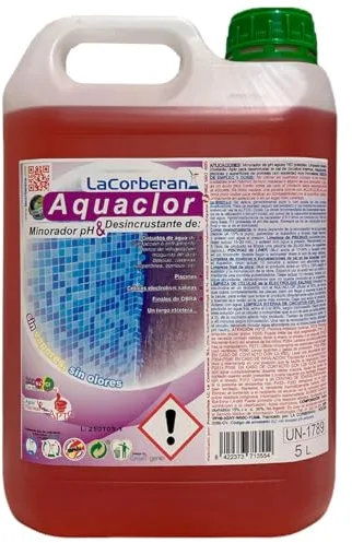 La Corberana Limpiador Desincrustante de Piscinas 5L – Desincrustante Cemento, Limpiador Piscina, Antical Piscina – Elimina Cal y Suciedad Incrustada con Máxima Potencia (Individual)