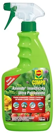 COMPO Axiendo Insecticida ultrapolivalente, Para plantas de interior y exterior, Efecto duradero, Envase pulverizador, 750 ml