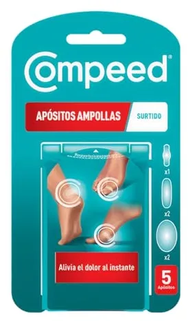 COMPEED Ampollas Surtido, Apósitos Hidrocoloides Contra Rozaduras , Pack 5 uds.