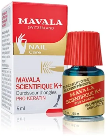 MAVALA - Cientifico K+ 5 ml, Endurecedor de Uñas que Evita Rotura y Separación, Tratamiento para Fortalecer Uñas Débiles que se Rompen, Fortalecedor de Uñas, Tratar Uñas Rotas, Finas y Frágiles