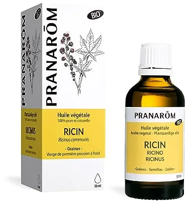 PRANARÔM - Ricino Bio - Aceite Vegetal - Cuidado Del Cabello, Las Uñas Y La Piel - 50ml