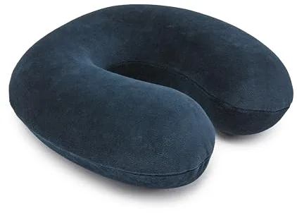 Amazon Basics En forma de Semicircular para cuello, de espuma viscoelástica, Azul marino