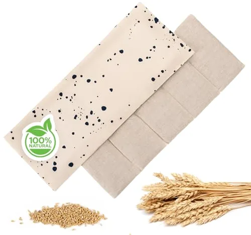 Blumtal Bolsa de Semillas Microondas - Almohadas termicas lavables con retención de calor y frio (50x20 cm) - Saco Semillas Microondas