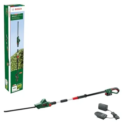 Bosch Tijeras cortasetos telescópicas a batería UniversalHedgePole 18 (1 batería, sistema de 18V, en caja)