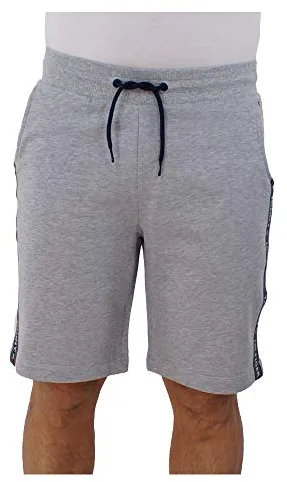 Tommy Hilfiger Hombre Pantalón de Chándal Corto, Gris (Grey Heather), M