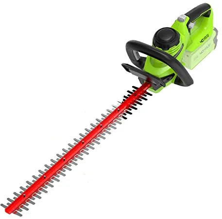 Greenworks G40HT61 Cortasetos a Batería, Cuchilla de Doble Acción 61 cm, Corta Ramas y Tallos de Hasta 27 mm Grosor, 3000 spm SIN Batería (40 V) ni Cargador, 3 Años de Garantía
