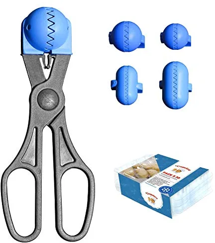 La Croquetera LC015 Moldes Intercambiables para masas, Azul, 1 utensilio + 20 bandejas