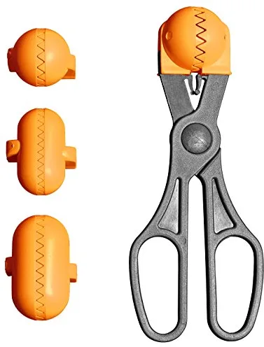 La Croquetera Color Naranja Multiuso con 4 moldes Intercambiables para masas-para croquetas, albóndigas, Bolas, sushi-100% español : Patentado y Fabricado en España, 1 utensilio
