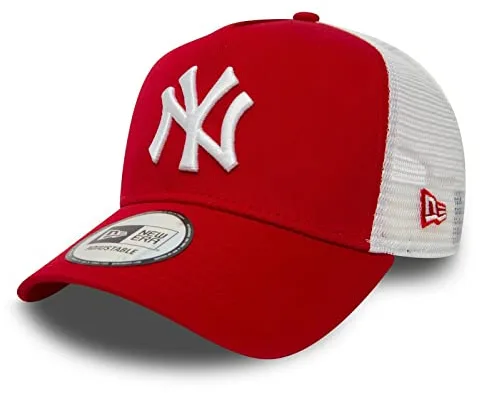 New Era Gorra Clean Twotone Yankees TruckerEra de Malla Camionero (Talla única - Rojo)
